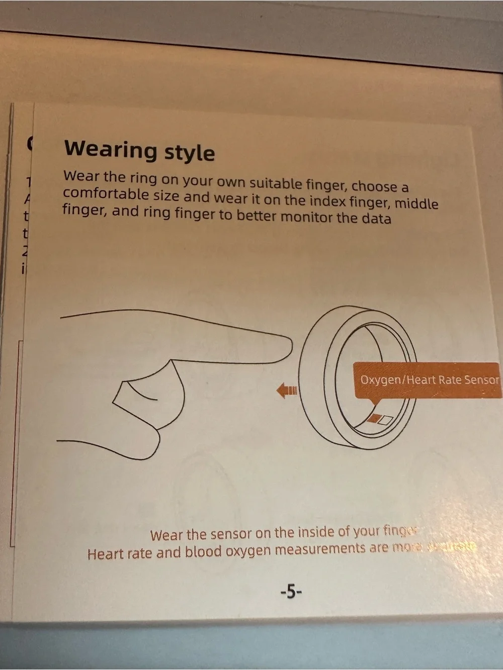 Smart Ring Health Tracker - size 7 gold